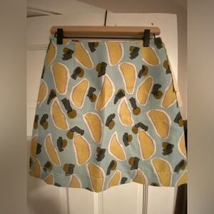 Abstract print ODEEH designer skirt. US size 4.